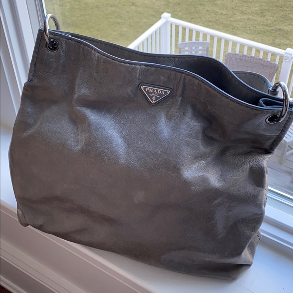 Authentic Prada leather handbag